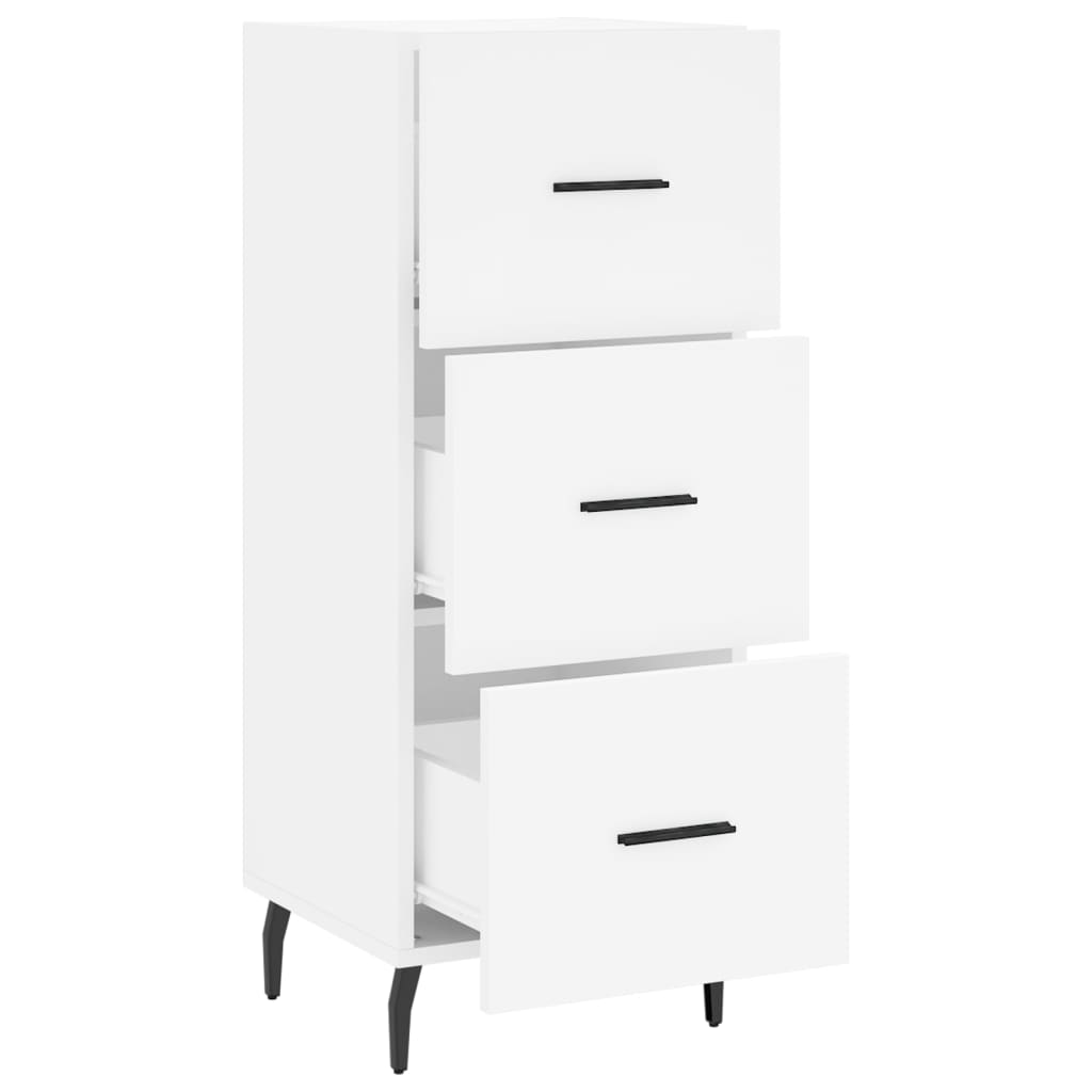 Sideboard White 34.5x34x90 cm Engineered Wood