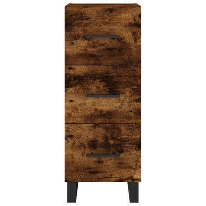 Sideboard Smoked Oak 34.5x34x90 cm Engineered Wood