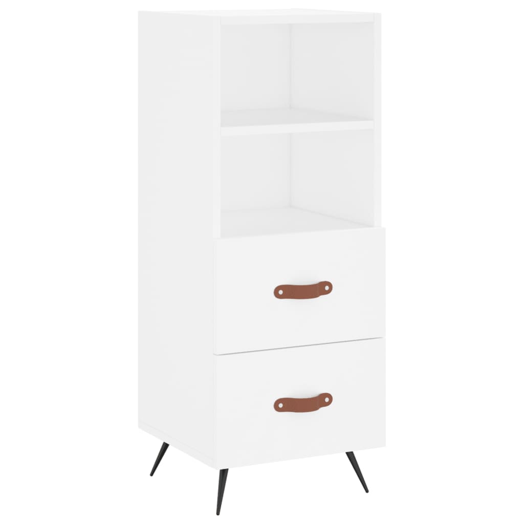 Sideboard White 34.5x34x90 cm Engineered Wood
