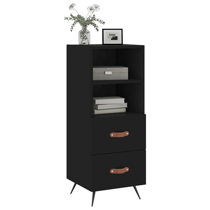 Sideboard Black 34.5x34x90 cm Engineered Wood