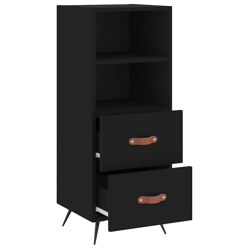 Sideboard Black 34.5x34x90 cm Engineered Wood