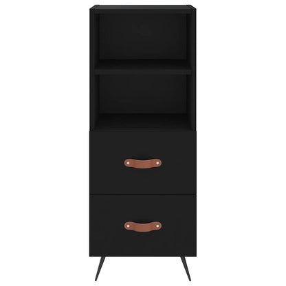 Sideboard Black 34.5x34x90 cm Engineered Wood
