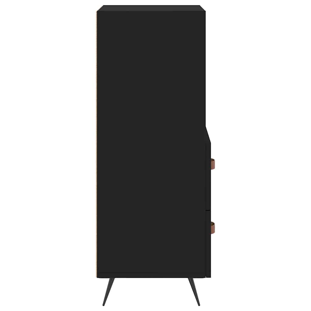 Sideboard Black 34.5x34x90 cm Engineered Wood