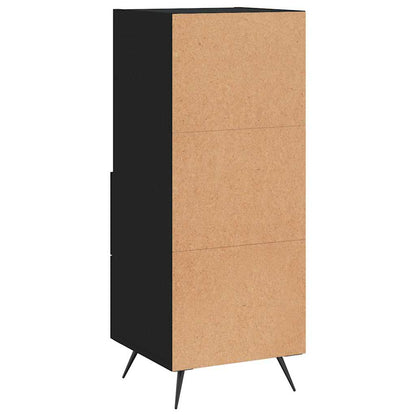 Sideboard Black 34.5x34x90 cm Engineered Wood