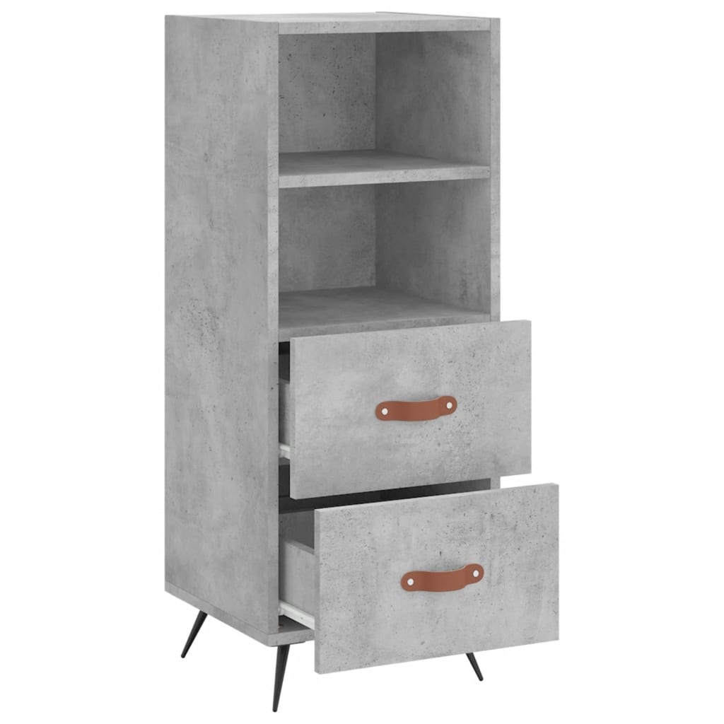 Sideboard Concrete Grey 34.5x34x90 cm Engineered Wood