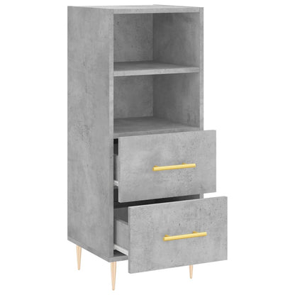 Sideboard Concrete Grey 34.5x34x90 cm Engineered Wood