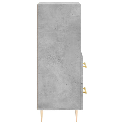 Sideboard Concrete Grey 34.5x34x90 cm Engineered Wood