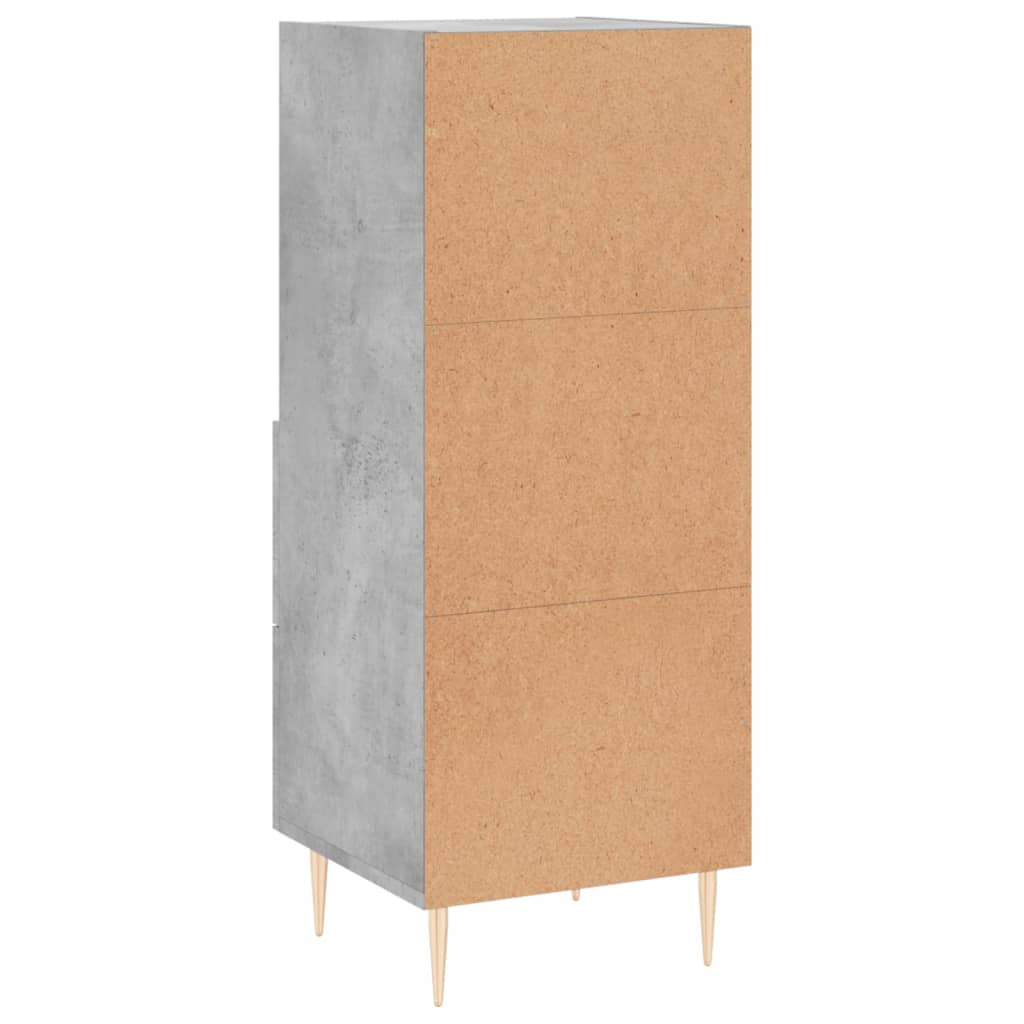 Sideboard Concrete Grey 34.5x34x90 cm Engineered Wood