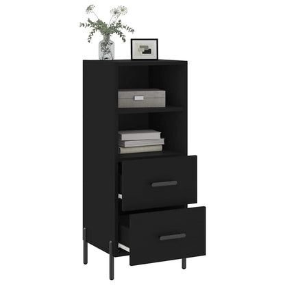 Sideboard Black 34.5x34x90 cm Engineered Wood