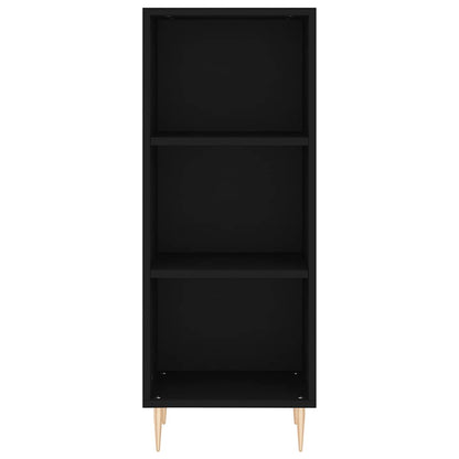 Sideboard Black 34.5x32.5x90 cm Engineered Wood