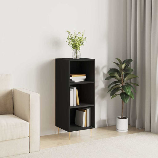 Sideboard Black 34.5x32.5x90 cm Engineered Wood