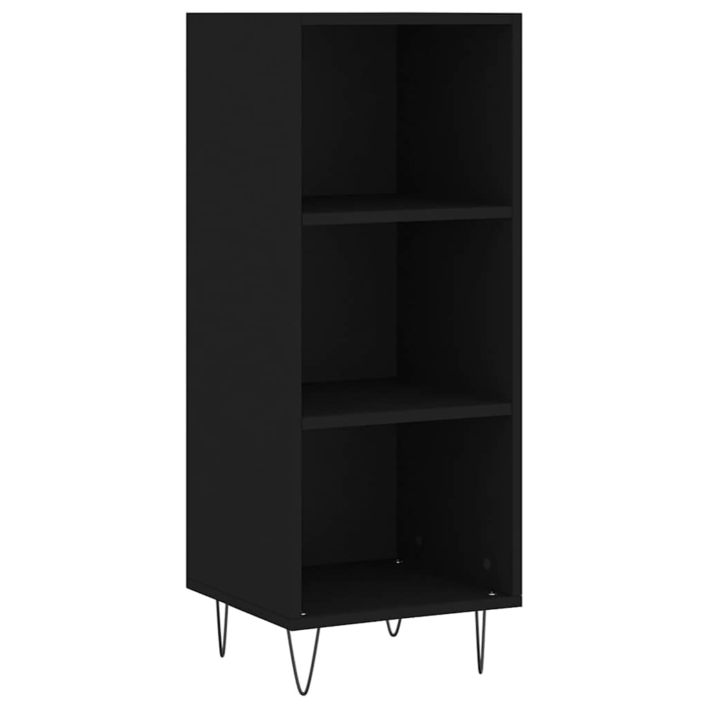 Sideboard Black 34.5x32.5x90 cm Engineered Wood