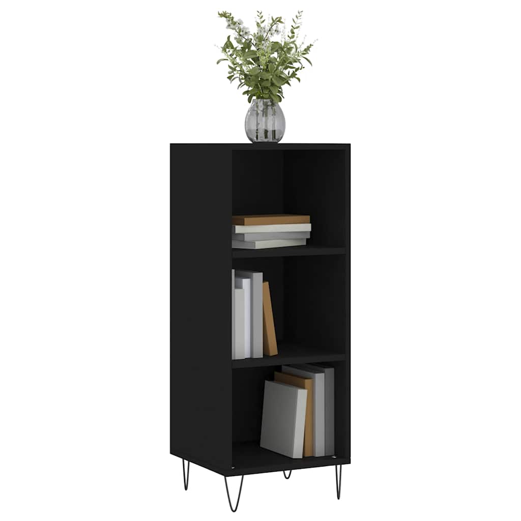 Sideboard Black 34.5x32.5x90 cm Engineered Wood