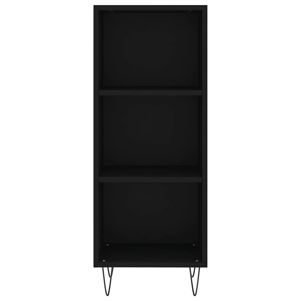 Sideboard Black 34.5x32.5x90 cm Engineered Wood