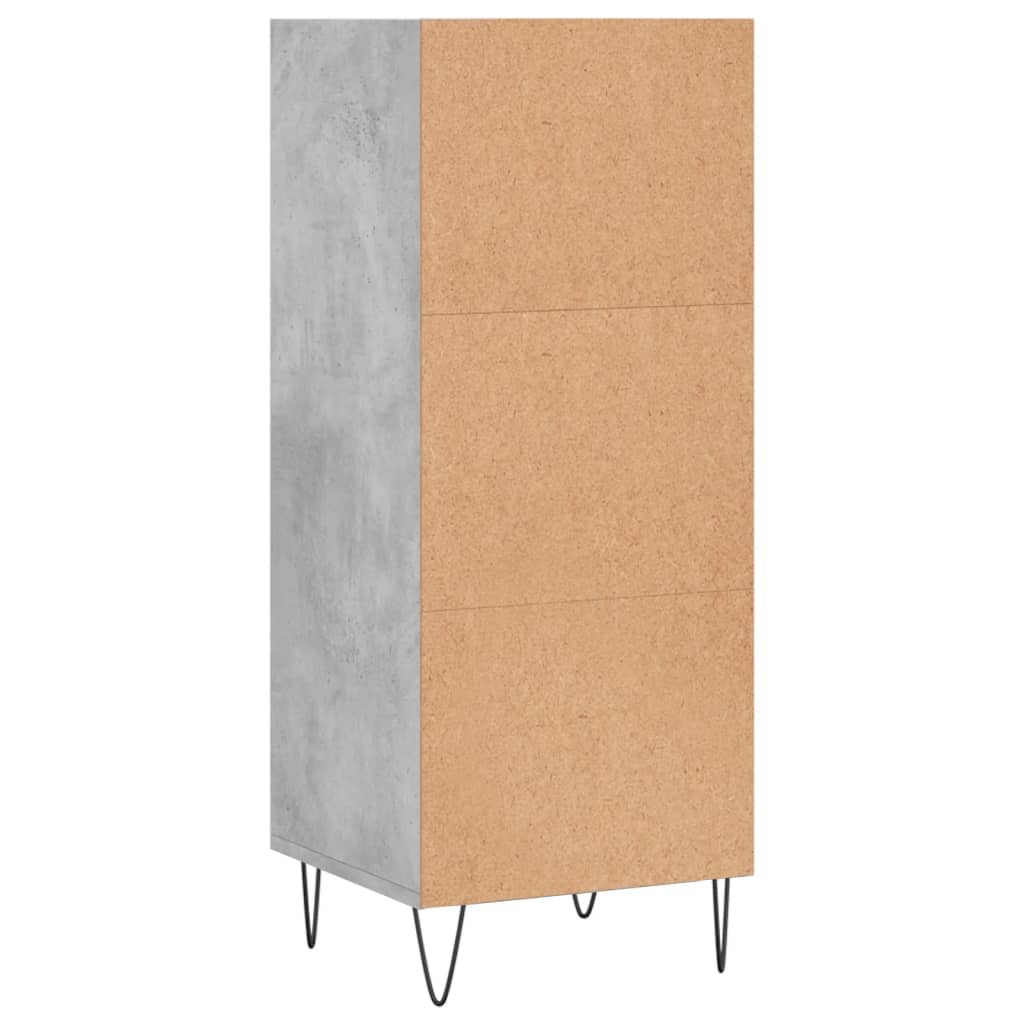 Sideboard Concrete Grey 34.5x32.5x90 cm Engineered Wood