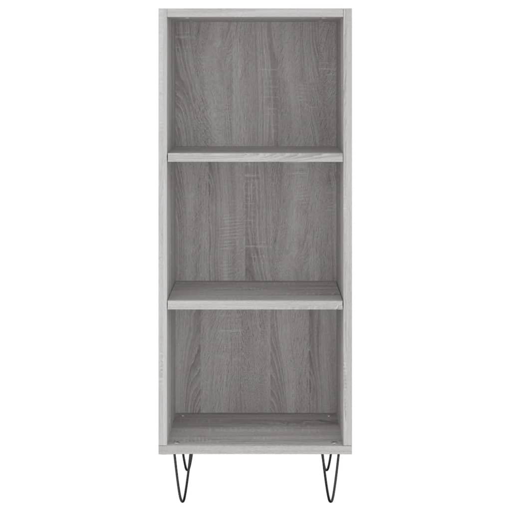 Sideboard Grey Sonoma 34.5x32.5x90 cm Engineered Wood