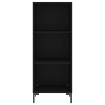 Sideboard Black 34.5x32.5x90 cm Engineered Wood