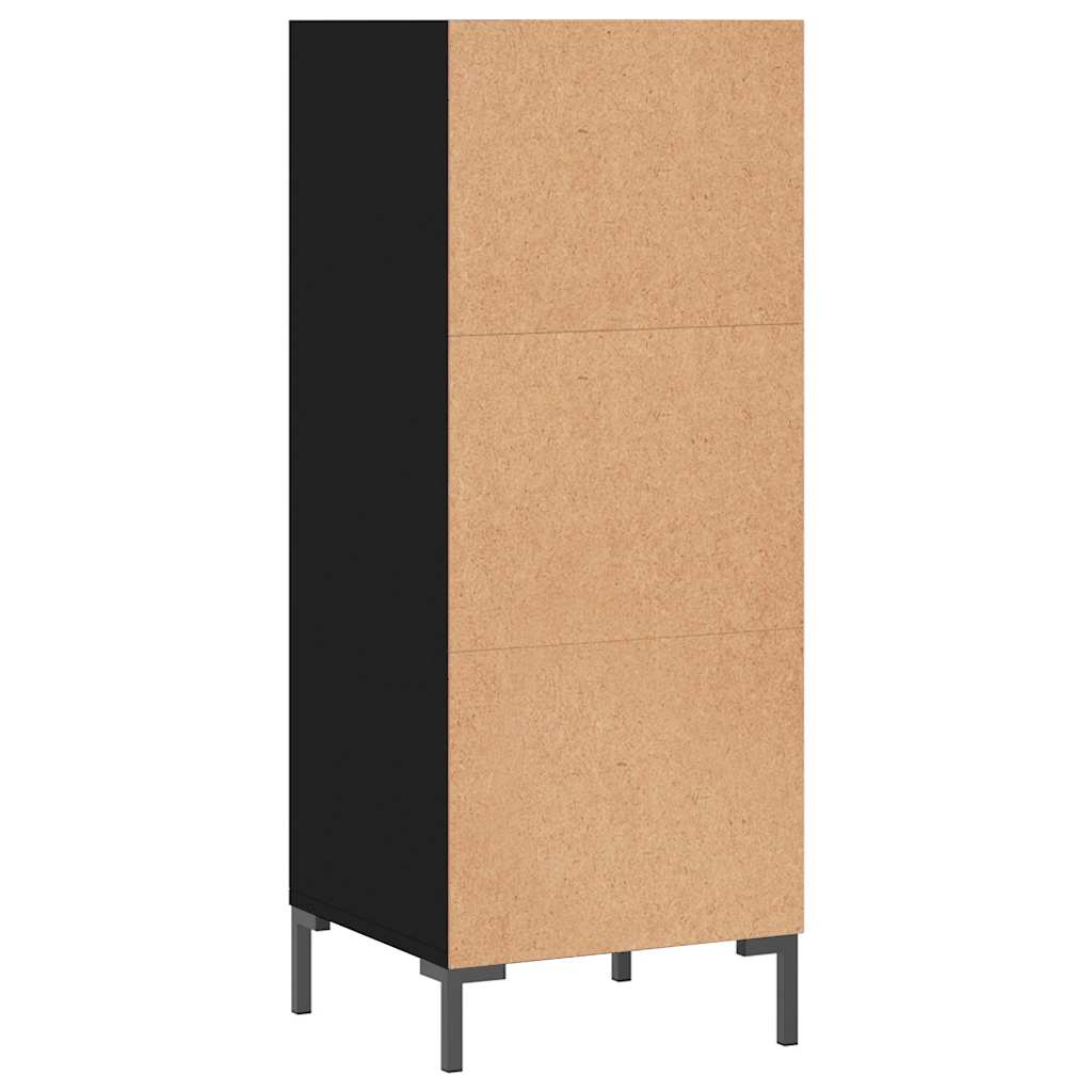 Sideboard Black 34.5x32.5x90 cm Engineered Wood