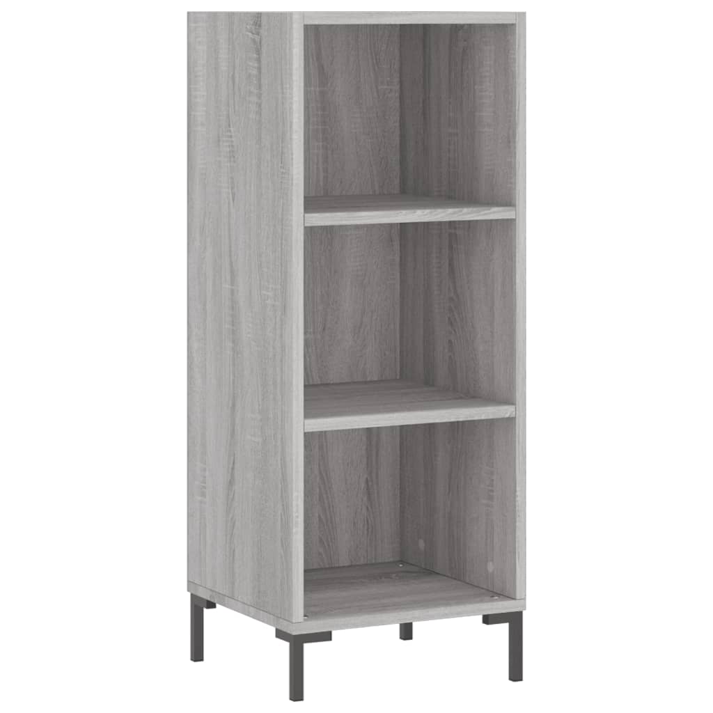 Sideboard Grey Sonoma 34.5x32.5x90 cm Engineered Wood