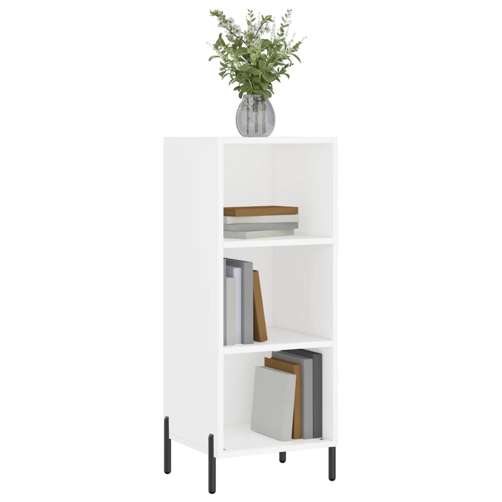 Sideboard White 34.5x32.5x90 cm Engineered Wood
