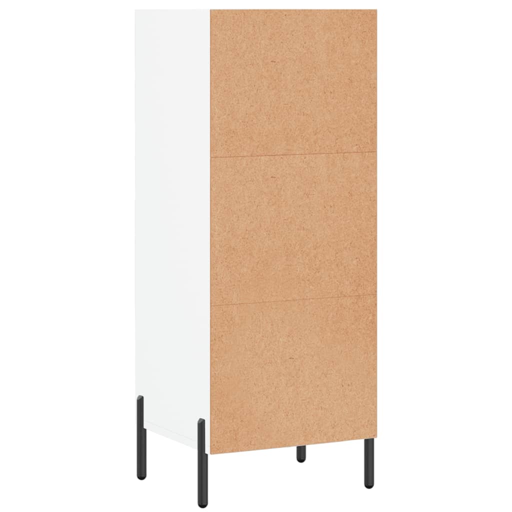 Sideboard White 34.5x32.5x90 cm Engineered Wood