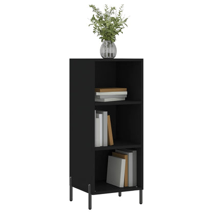 Sideboard Black 34.5x32.5x90 cm Engineered Wood