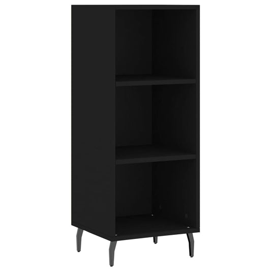 Sideboard Black 34.5x32.5x90 cm Engineered Wood