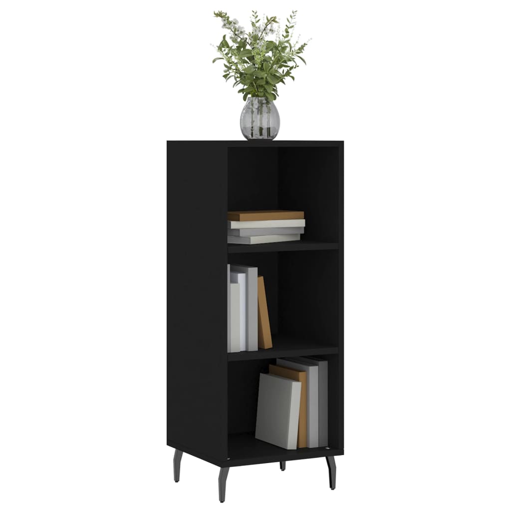 Sideboard Black 34.5x32.5x90 cm Engineered Wood