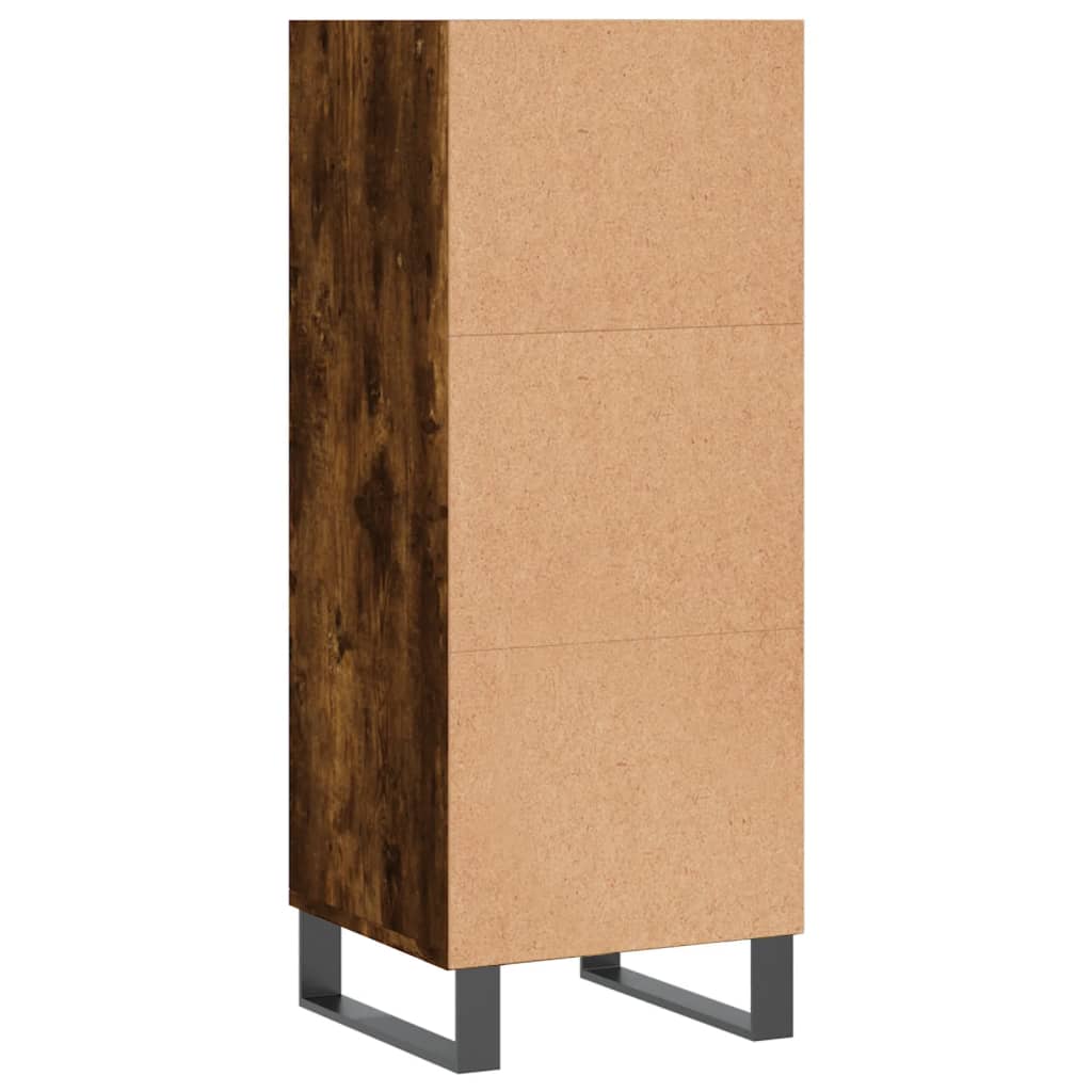Sideboard Smoked Oak 34.5x32.5x90 cm Engineered Wood