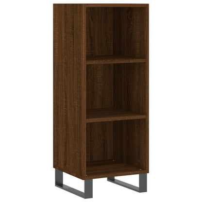 Sideboard Brown Oak 34.5x32.5x90 cm Engineered Wood