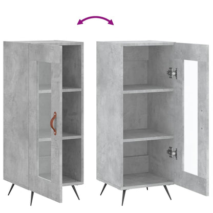 Sideboard Concrete Grey 34.5x34x90 cm Engineered Wood