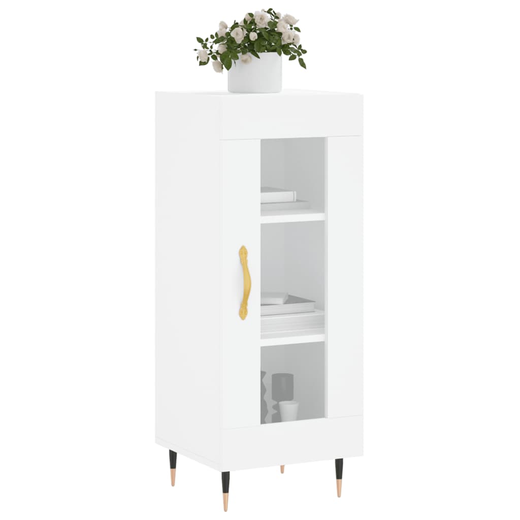 Sideboard White 34.5x34x90 cm Engineered Wood