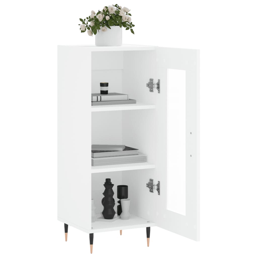 Sideboard White 34.5x34x90 cm Engineered Wood