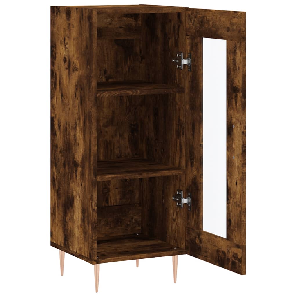 Sideboard Smoked Oak 34.5x34x90 cm Engineered Wood