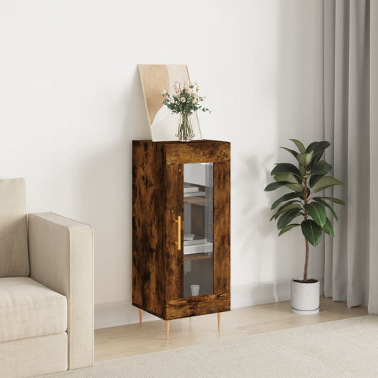 Sideboard Smoked Oak 34.5x34x90 cm Engineered Wood