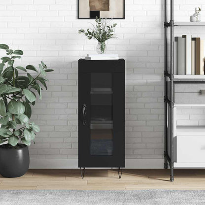 Sideboard Black 34.5x34x90 cm Engineered Wood