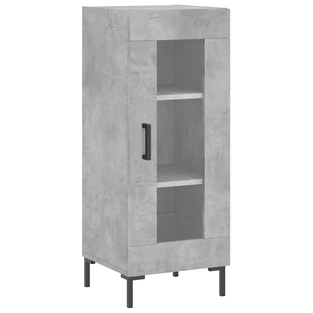 Sideboard Concrete Grey 34.5x34x90 cm Engineered Wood