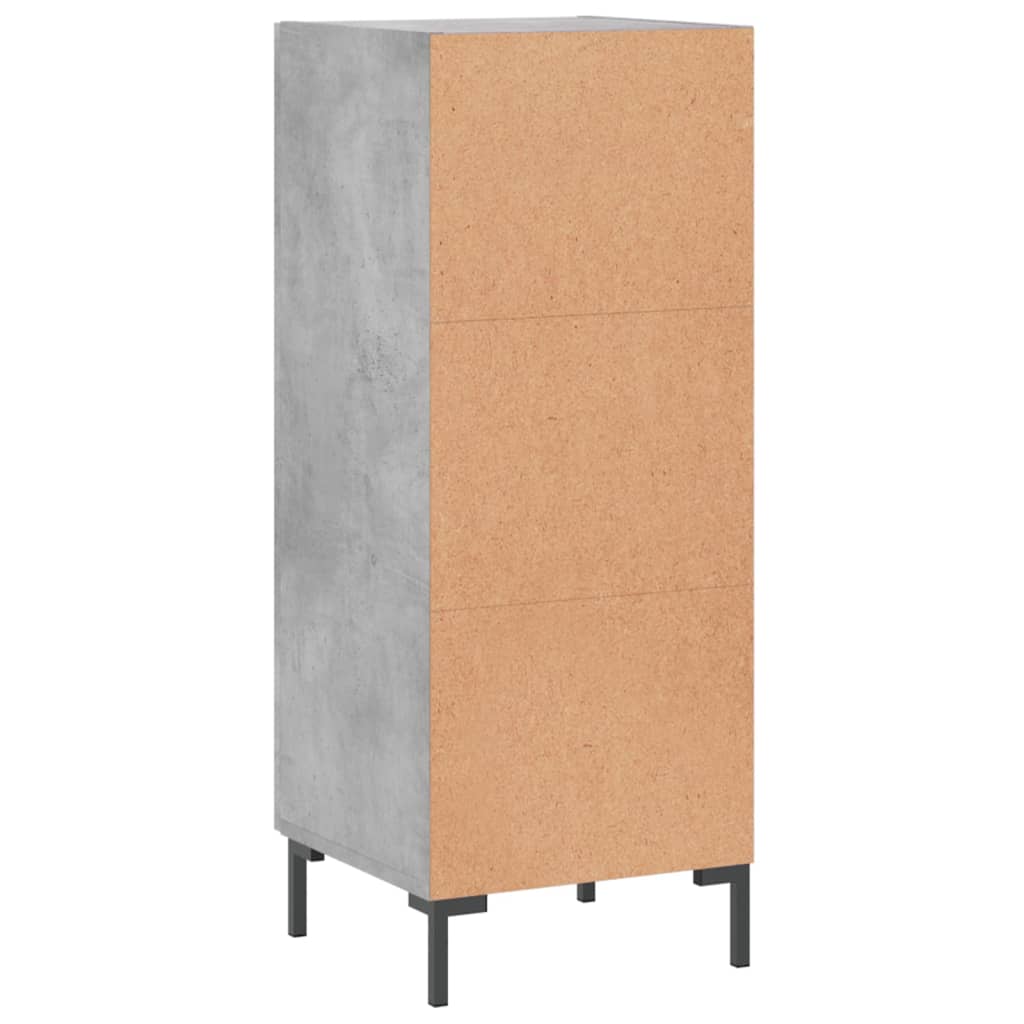 Sideboard Concrete Grey 34.5x34x90 cm Engineered Wood