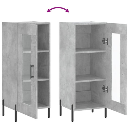 Sideboard Concrete Grey 34.5x34x90 cm Engineered Wood
