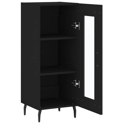 Sideboard Black 34.5x34x90 cm Engineered Wood