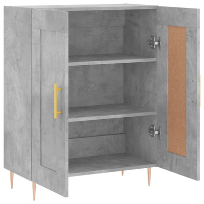 Sideboard Concrete Grey 69.5x34x90 cm Engineered Wood