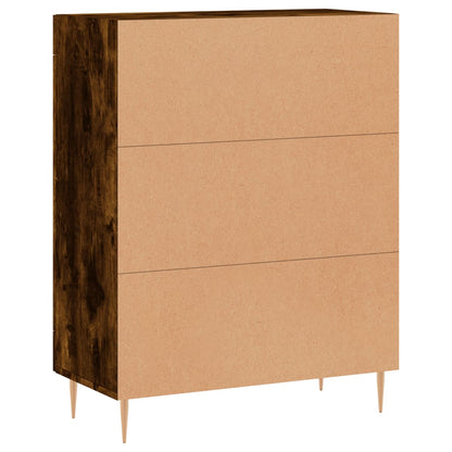 Sideboard Smoked Oak 69,5x34x90 cm Engineered Wood