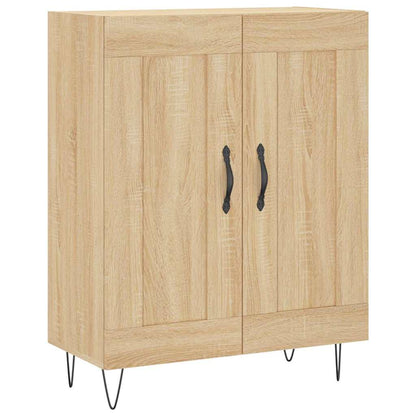 Sideboard Sonoma oak 69.5 x 34 x 90 cm Engineered Wood and Iron