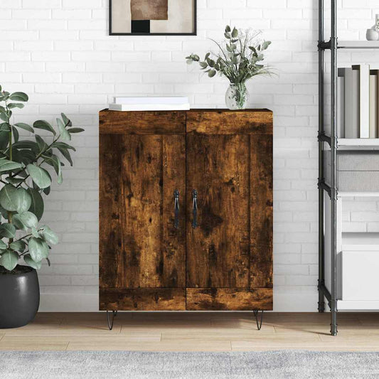 Sideboard Smoked Oak 69.5x34x90 cm Engineered Wood