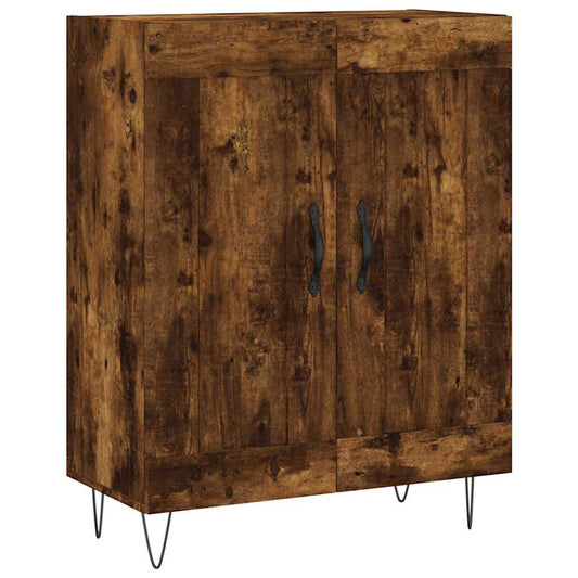 Sideboard Smoked Oak 69.5x34x90 cm Engineered Wood