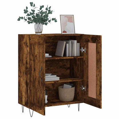 Sideboard Smoked oak 69.5 x 34 x 90 cm Engineered wood