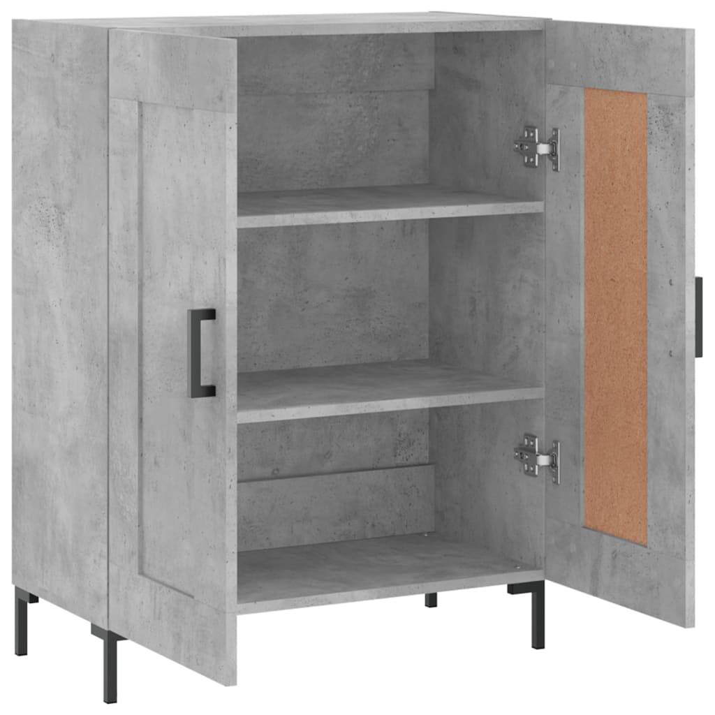 Sideboard Concrete Grey 69.5x34x90 cm Engineered Wood