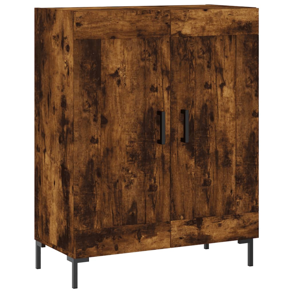 Sideboard Smoked Oak 69.5x34x90 cm Engineered Wood