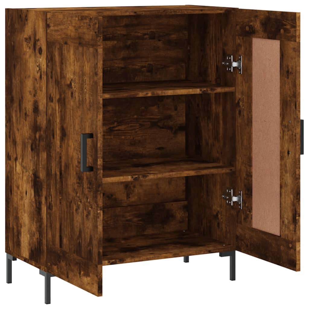 Sideboard Smoked Oak 69.5x34x90 cm Engineered Wood