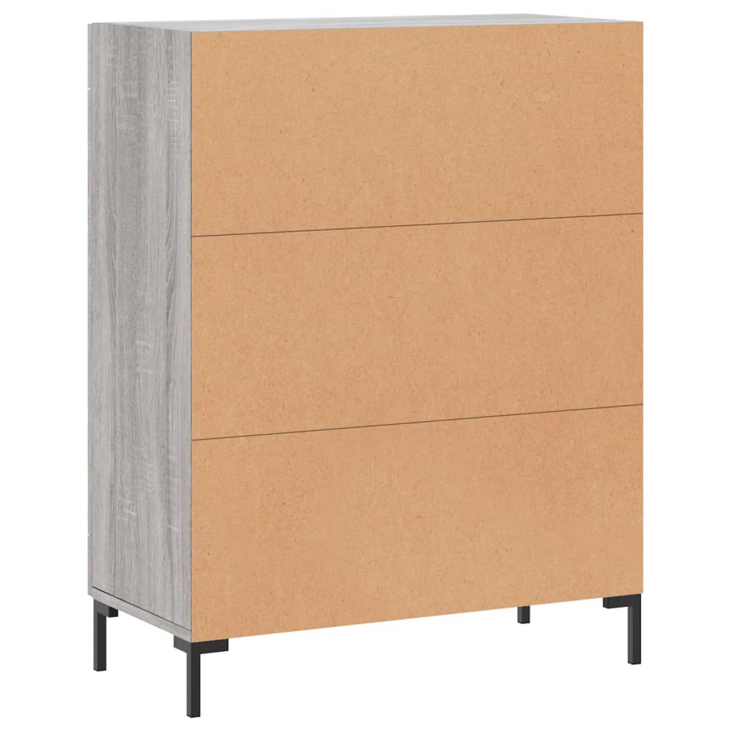 Sideboard Grey Sonoma 69.5x34x90 cm Engineered Wood